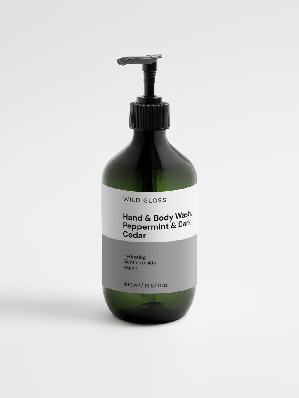 Hand & Body Wash, Peppermint & Dark Cedar